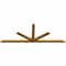 Ekena Millwork Saratoga Rough Sawn Timber Gable Bracket, Western Red Cedar, 96"W x 36"H x 2"D x 4"F, 9/12 Pitch GBW096X36X0204SAR00RWR - alternate 2